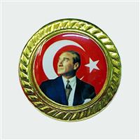 BÜYÜK MİNELİ ROZET(KIRMIZI-SİVİL)